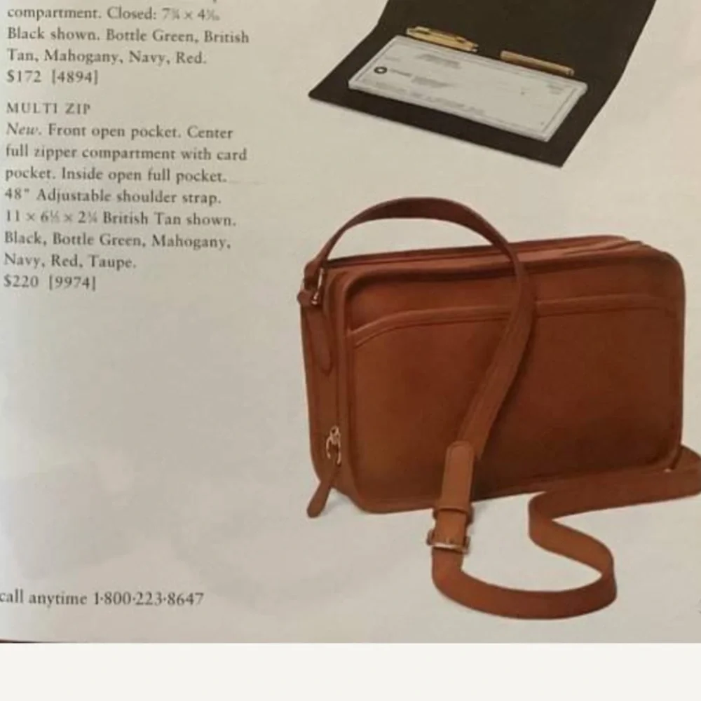 Coach Brown Leather Crossbody Bag